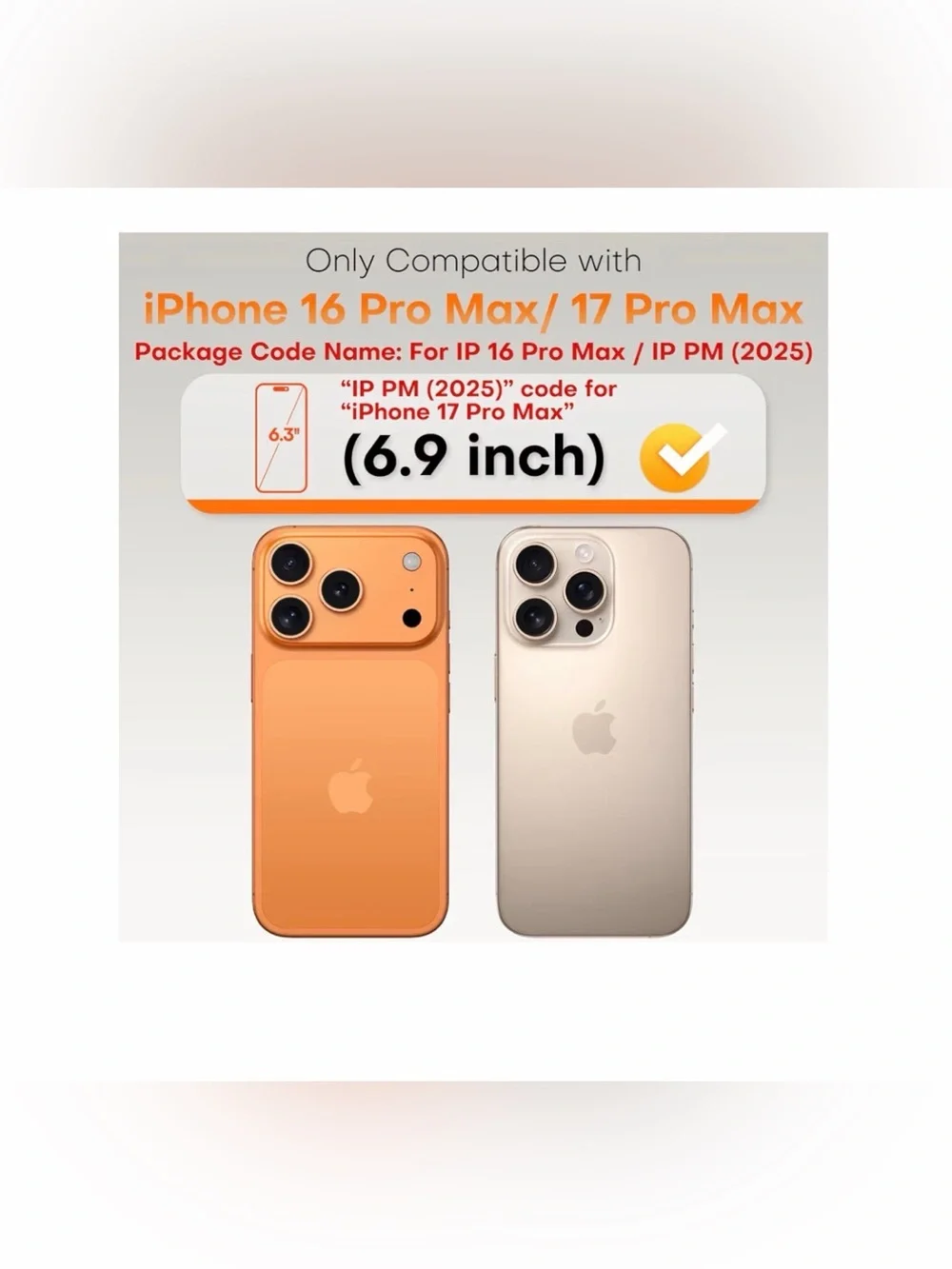 TOCOL iPhone 17 Pro Max/iPhone 16 Pro Max Glass Screen Protector - 2 Come Inside